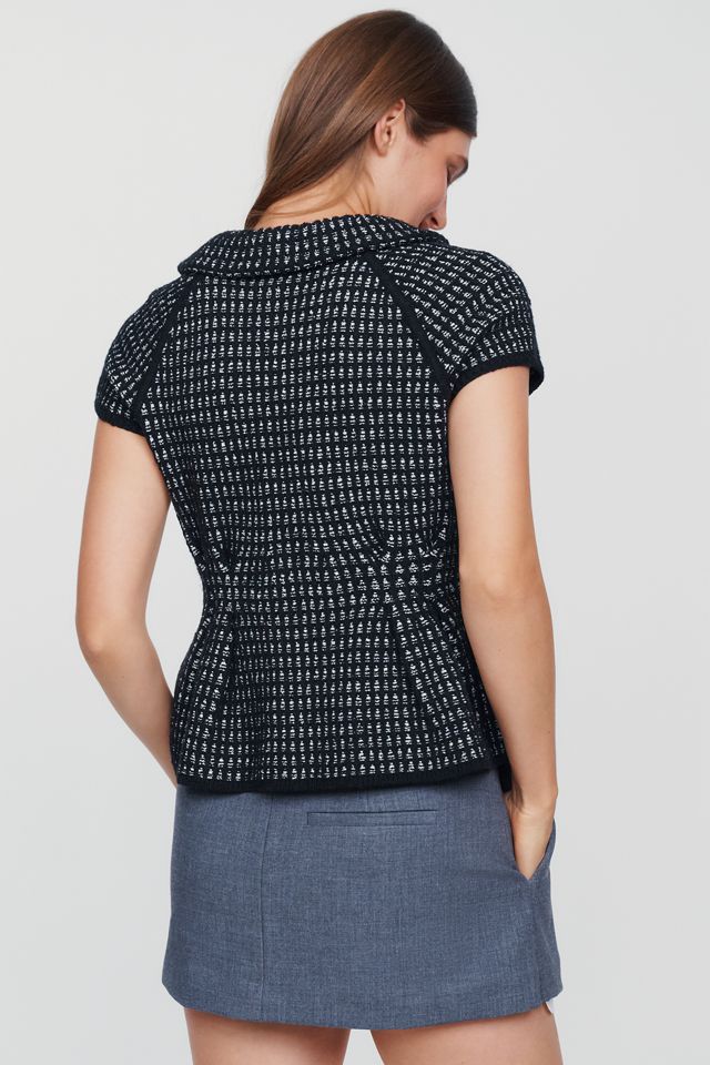 Maeve Short-Sleeve Peplum Sweater #3