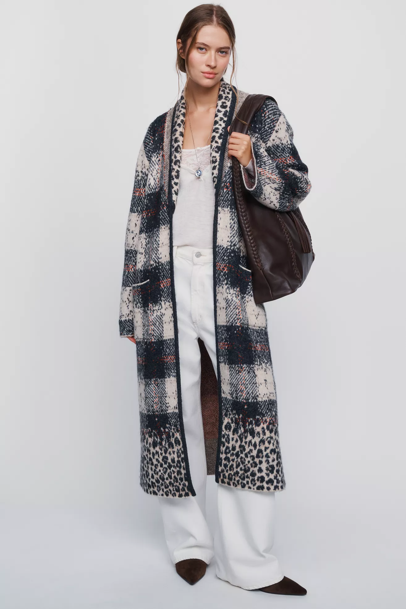 Pilcro Cotton Cashmere Blend Duster Cardigan