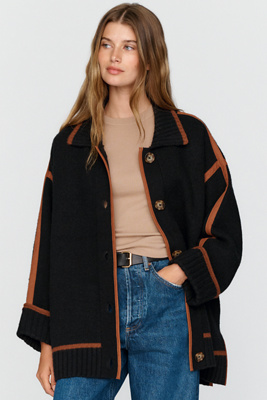By Anthropologie Oversized Collared Cardigan by Anthropologie
