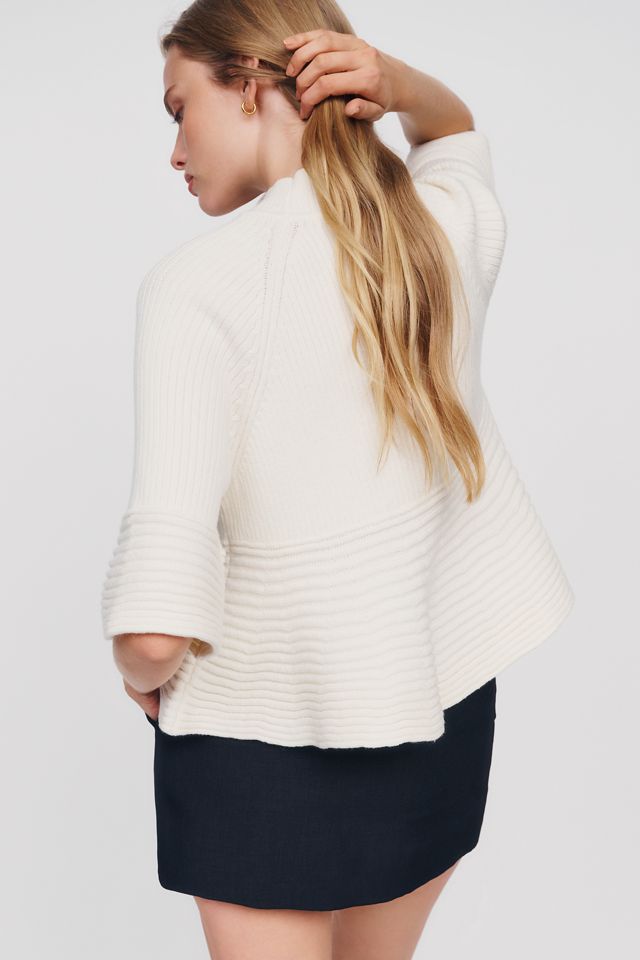 Maeve Mock-Neck Swing Sweater #3