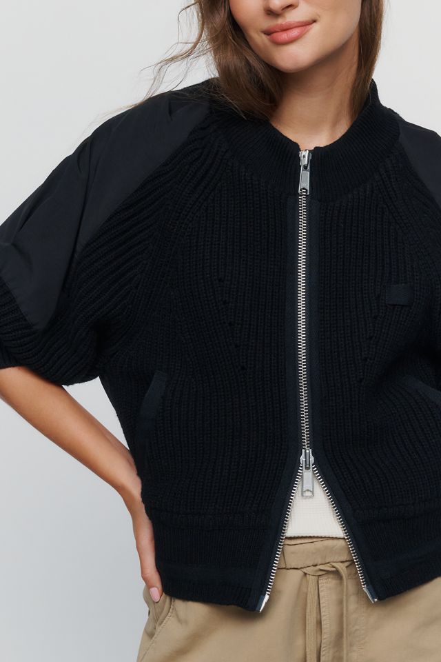 Pilcro Cotton Wool Blend Zip Up Cardigan #1