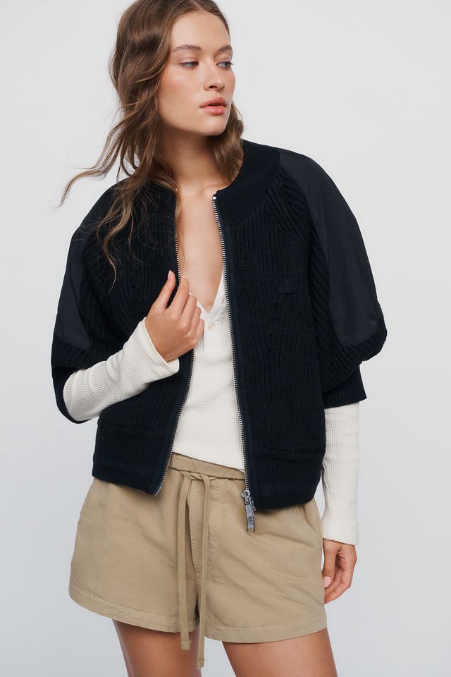 Pilcro Cotton Wool Blend Zip Up Cardigan #2