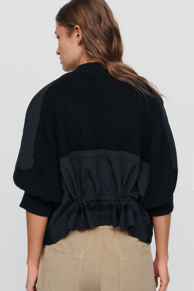 Pilcro Cotton Wool Blend Zip Up Cardigan #3