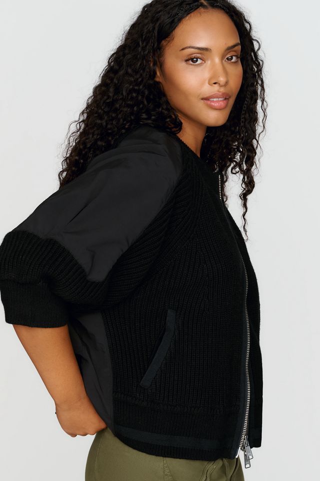 Pilcro Cotton Wool Blend Zip Up Cardigan #6