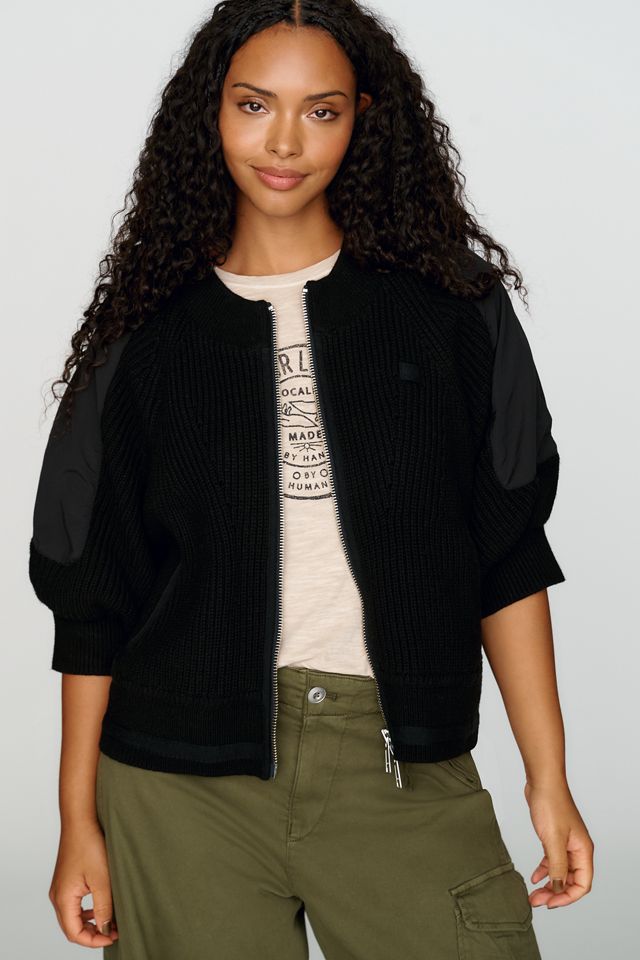 Pilcro Cotton Wool Blend Zip Up Cardigan #5