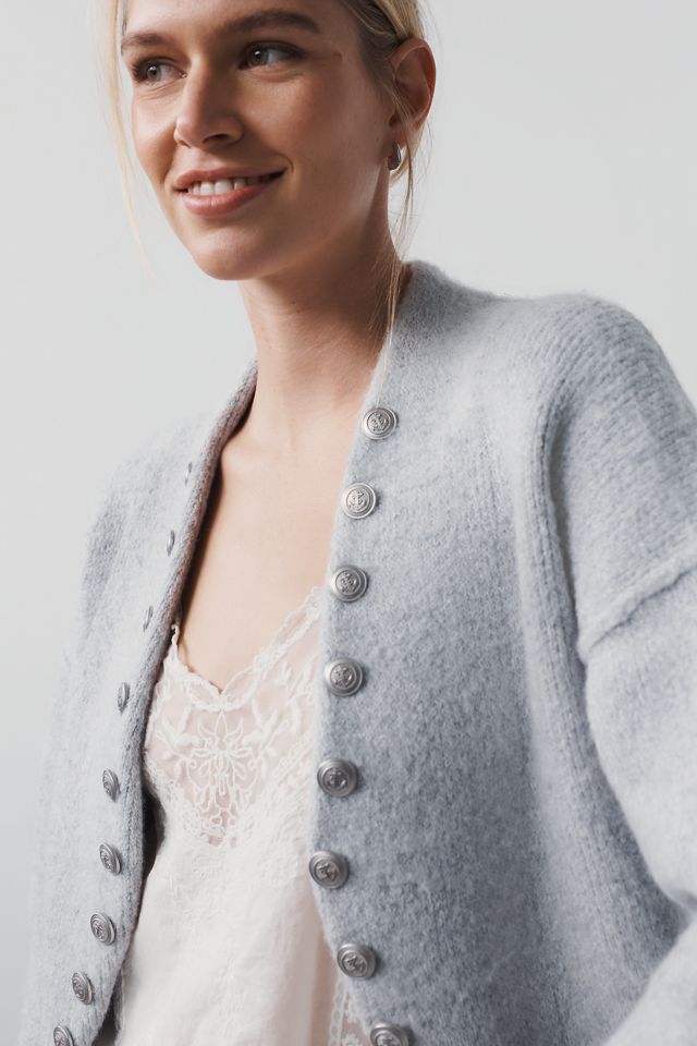 Giacca Cardigan Militare con Bottoni Pilcro #3