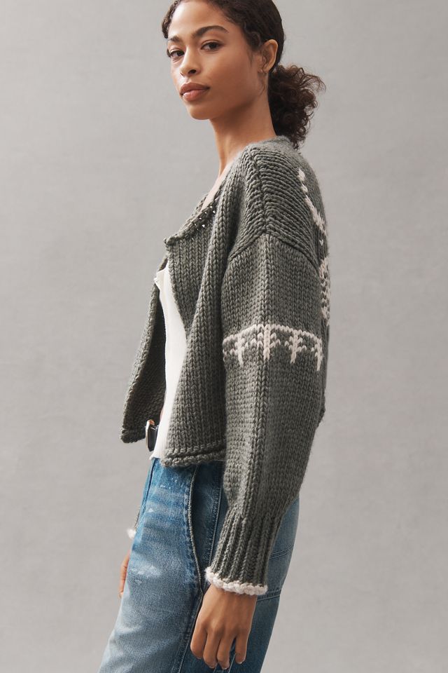 Pilcro Chunky Knit Cardigan Sweater #2