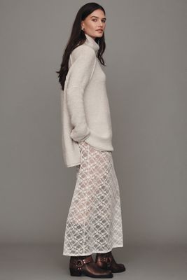 Pilcro Mock-Neck Tunic Sweater