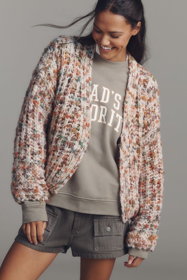 By Anthropologie Chunky Open-Front Cardigan Sweater #1