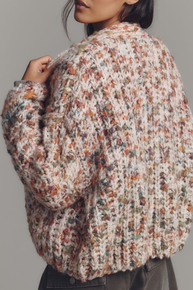 By Anthropologie Chunky Open-Front Cardigan Sweater #2