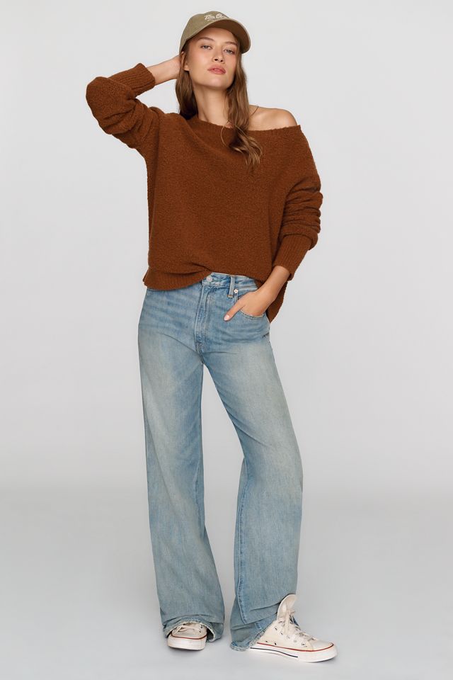By Anthropologie Wool Blend Off Shoulder Sweater #3