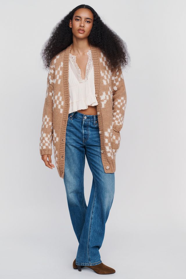 Pilcro Wool-Blend Oversized Cardigan #1