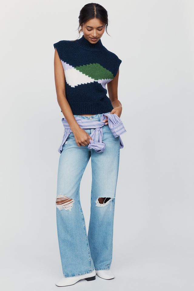 Maeve Chunky Sweater Vest #1