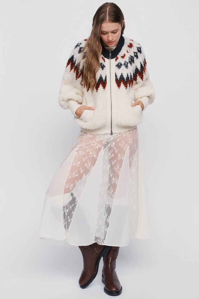 By Anthropologie Wool Blend Fair Isle Sweater #2