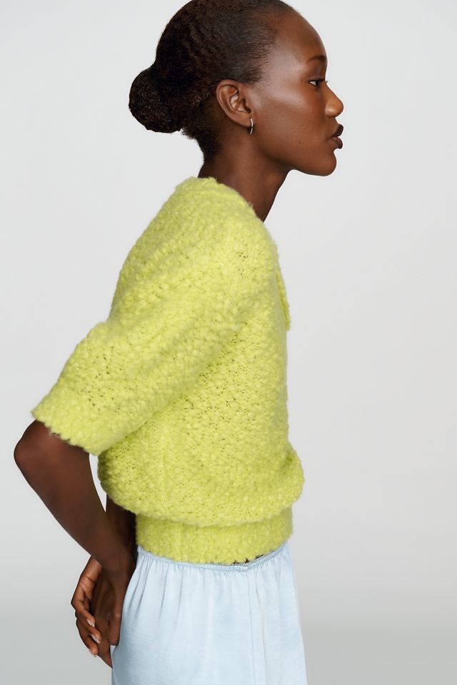 Maeve Wool Blend Textured Tee #4