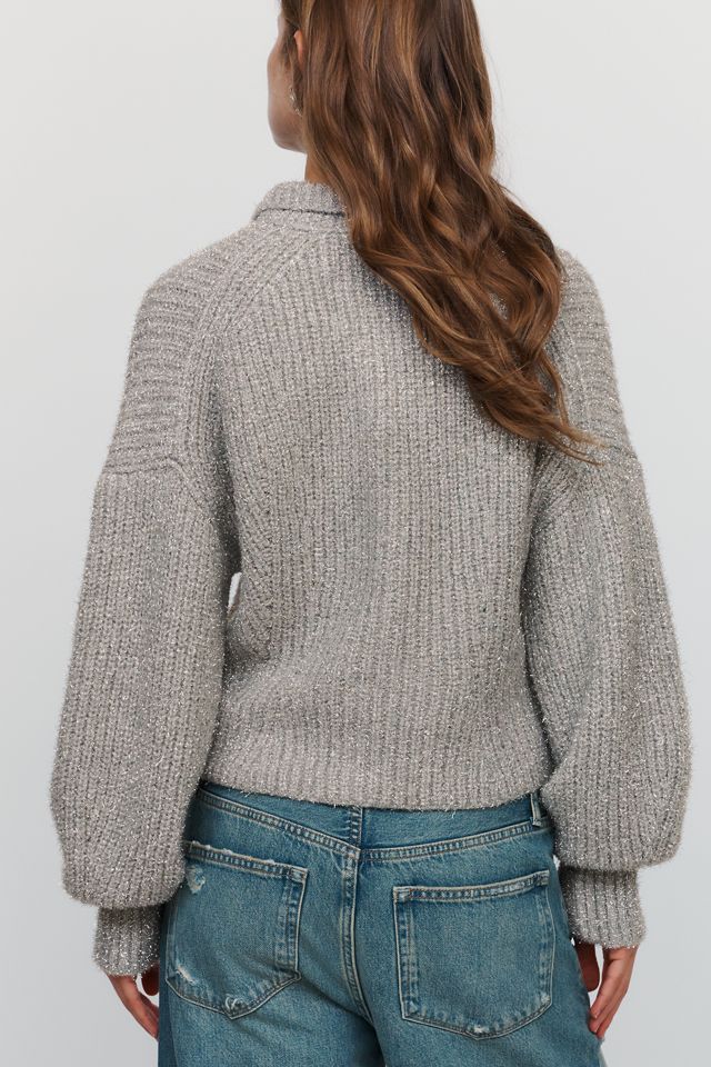 Maglione con Zip e Collo Alto Pilcro #1