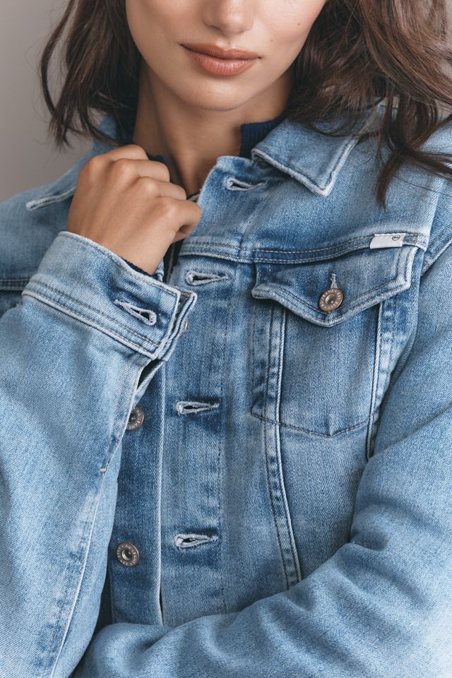 AG Robyn Denim Trucker Jacket #3