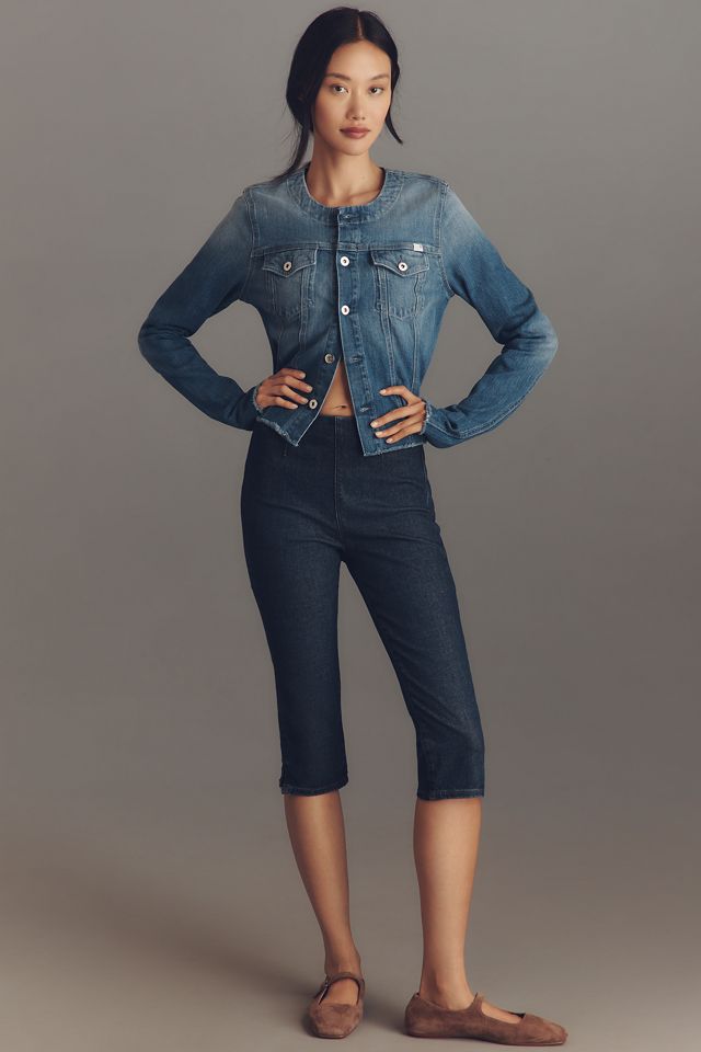 AG Robyn Collarless Denim Jacket #2