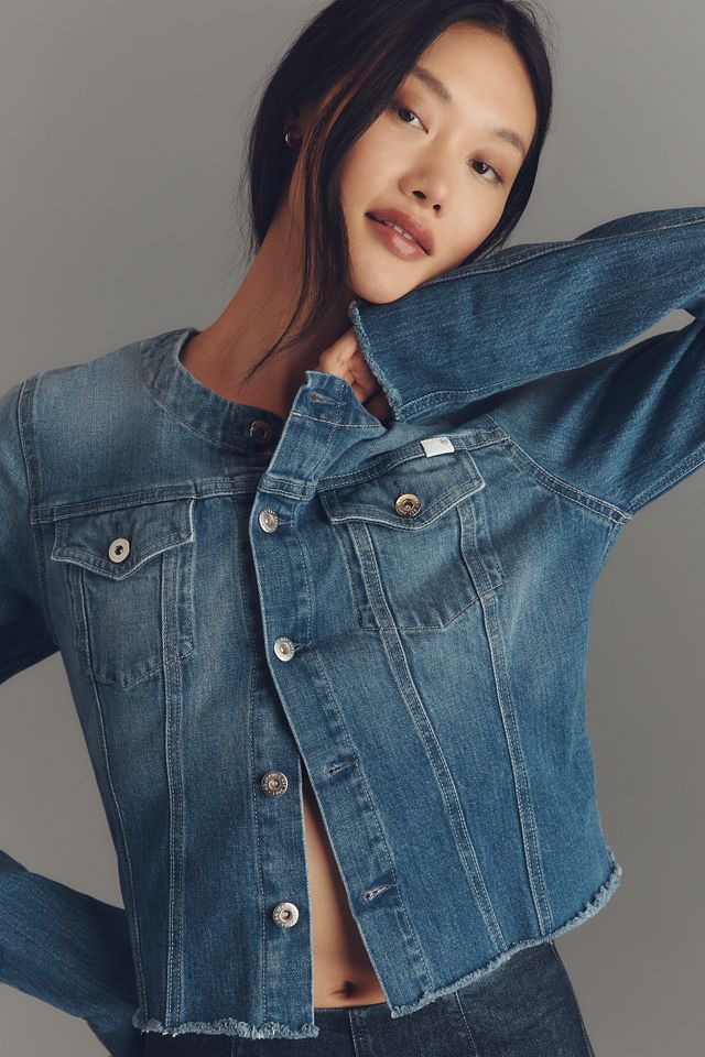 AG Robyn Collarless Denim Jacket #3