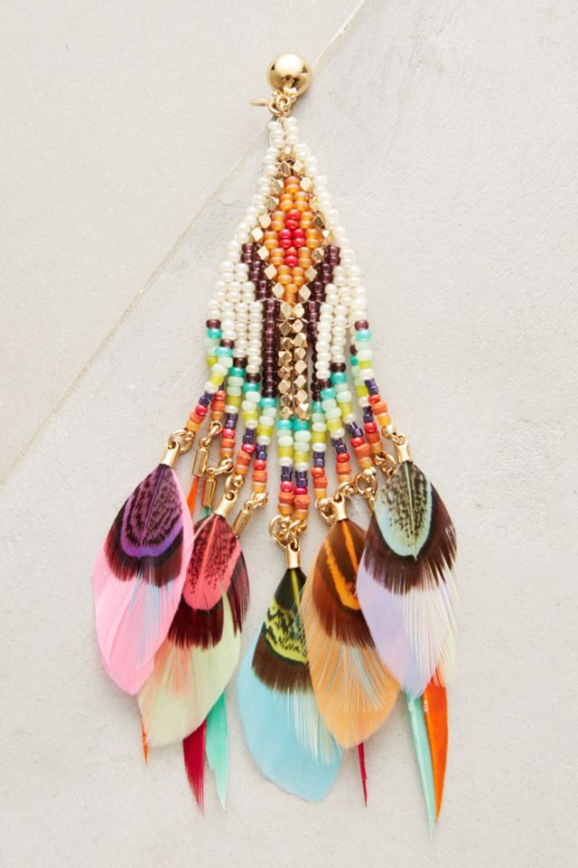 Quetzal Beaded Earrings #1