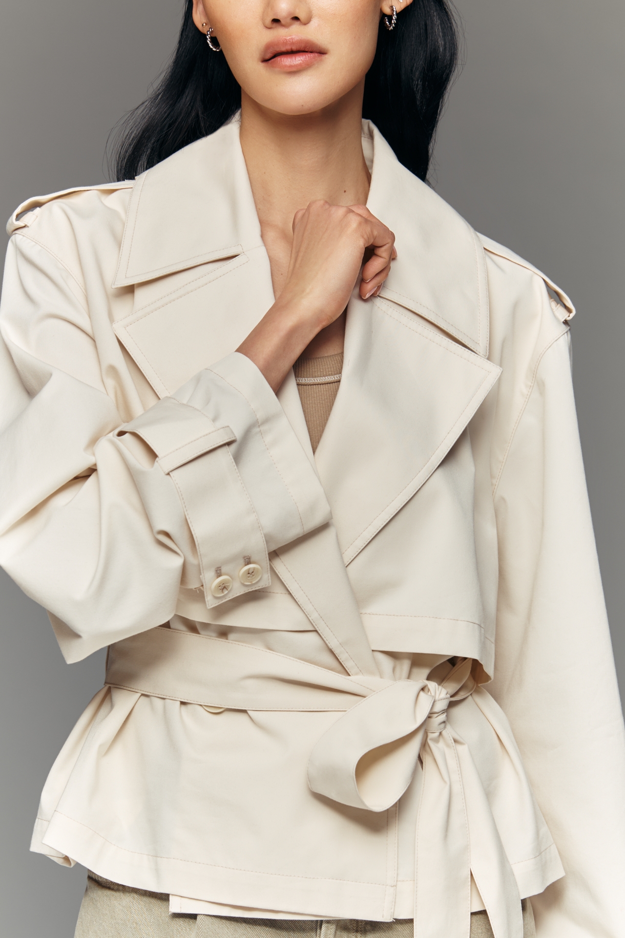 Joe's Jeans The Liz Cropped Trench Coat