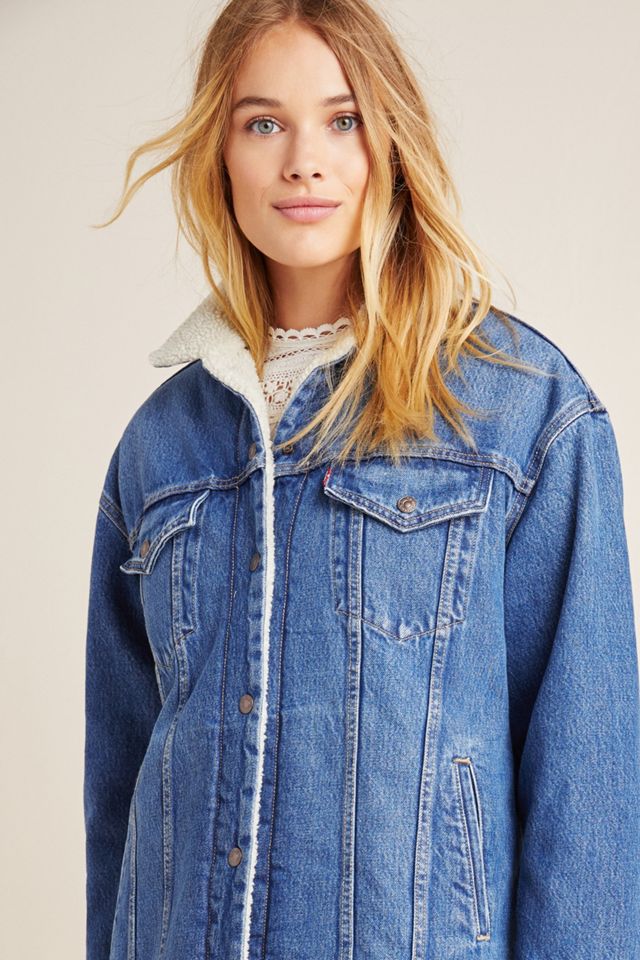 Levi's Extra-Long Denim Trucker Jacket #2