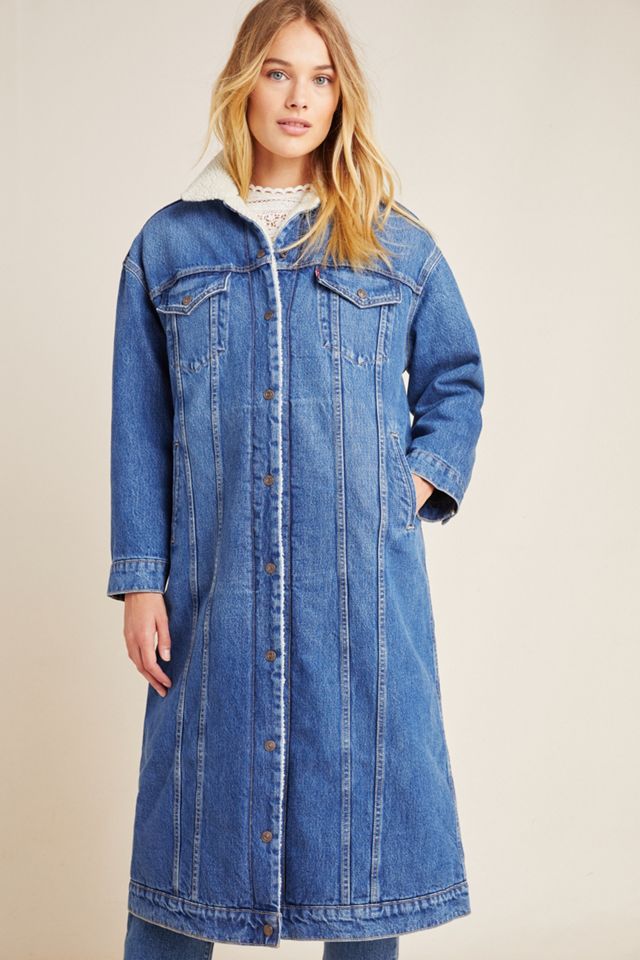 Levi's Extra-Long Denim Trucker Jacket #4