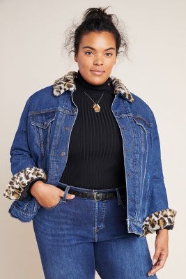 levis leopard sherpa