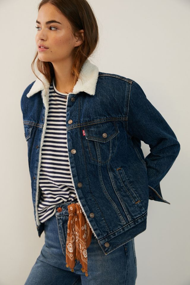 Levi's Ex-Boyfriend Sherpa Denim Trucker Jacket | Anthropologie