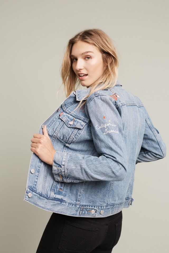 Levi's Embroidered Boyfriend Denim Jacket #2