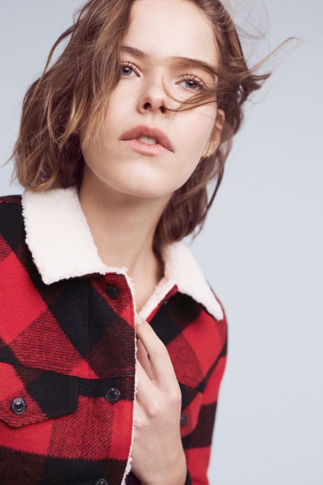 Levi's Plaid Sherpa Trucker Jacket #1