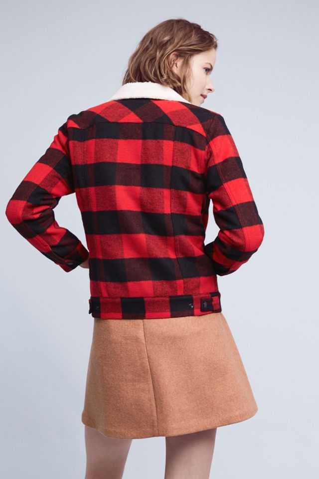 Levi's Plaid Sherpa Trucker Jacket #3
