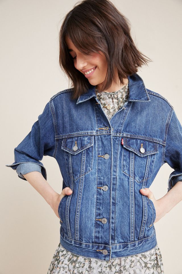 Levi's Ex-Boyfriend Denim Trucker Jacket | Anthropologie