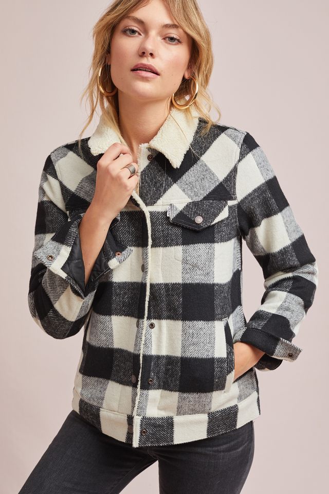 Levis hot sale plaid sherpa