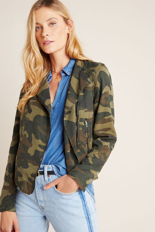 Anthropologie camo jacket sale