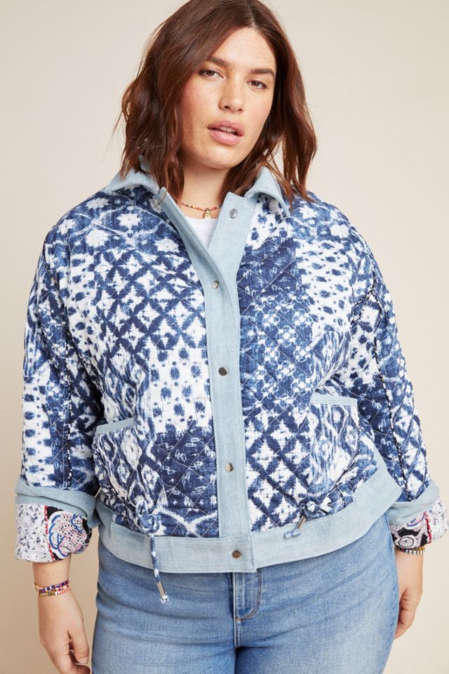 ジャケット・アウター aurora-boutique Patchwork Denim Jacket aurora-boutique Patchwork Denim Jacket