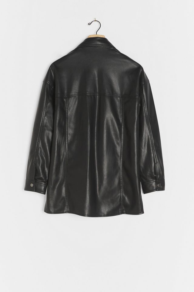 Raven Fringed Faux Leather Jacket #2
