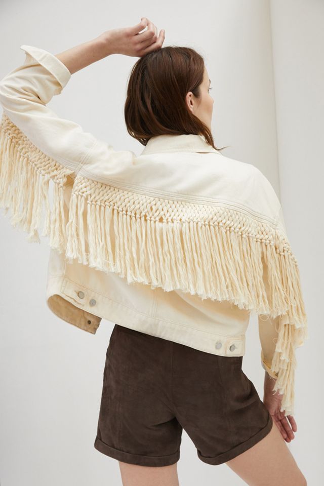 BLANKNYC Sacha Fringed Denim Jacket #1