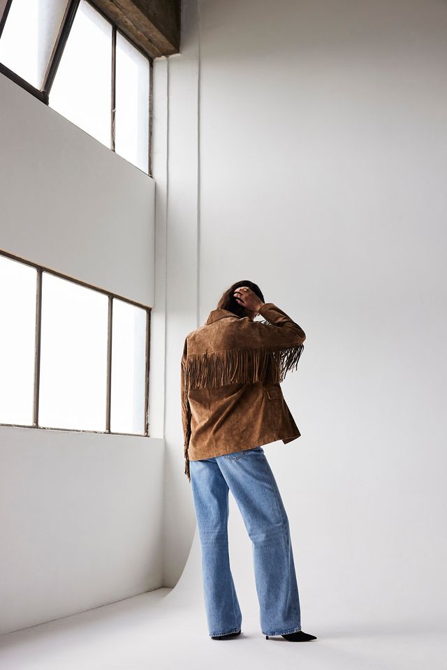 Blank NYC Suede Fringe Blazer Jacket #2