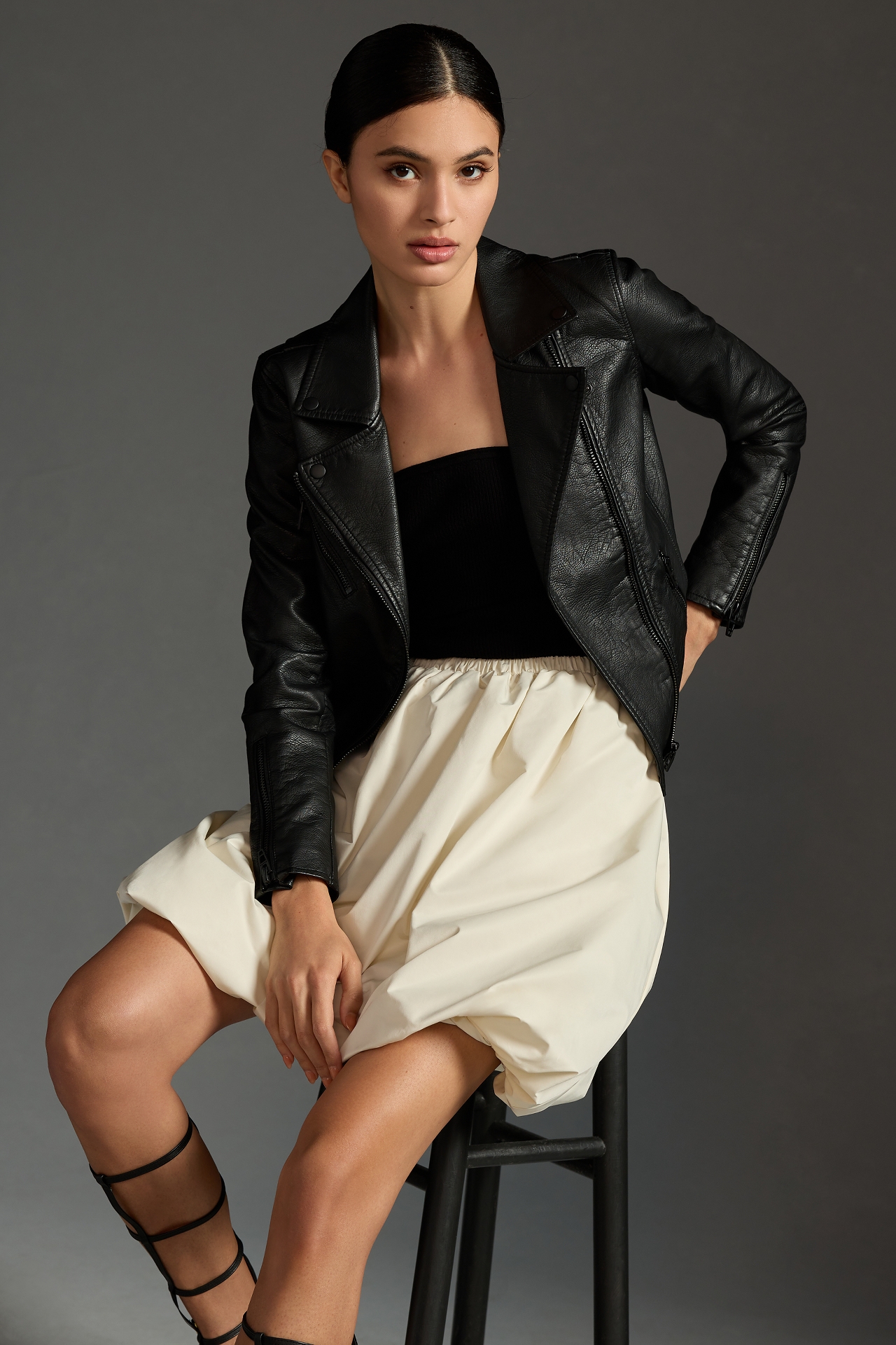 BLANKNYC Faux Leather Moto Jacket