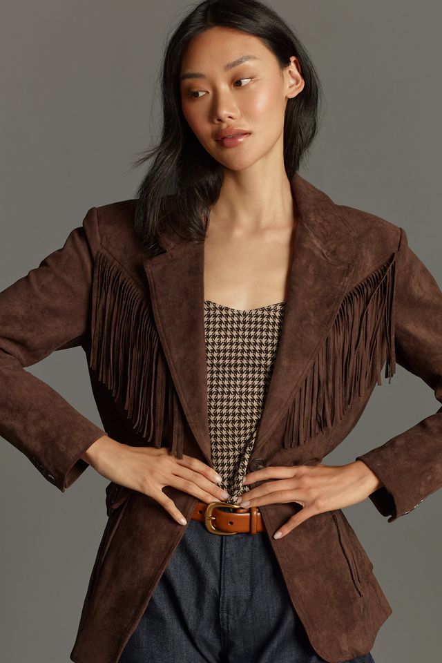 BLANKNYC Faux Suede Fringe Coat #2