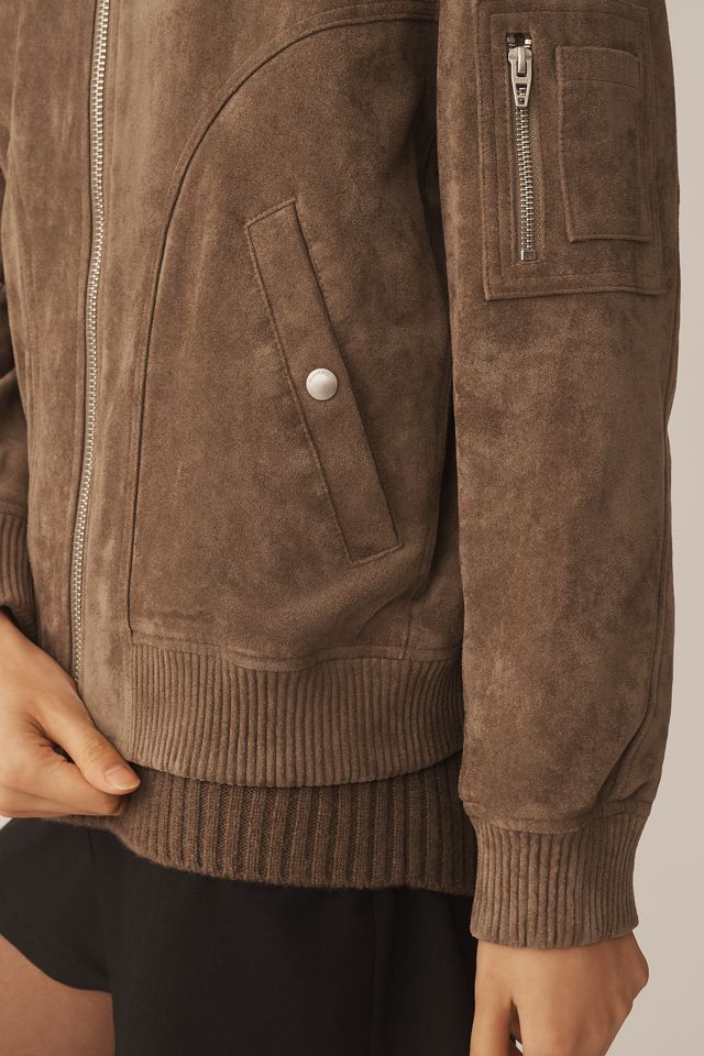 BLANKNYC Faux-Suede Bomber Jacket #3