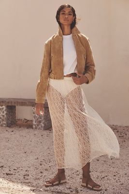 BLANKNYC CINNAMON CRUNCH SUEDE JACKET 