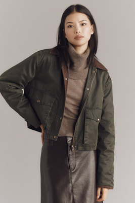 Blanknyc Catching A Break Utility Jacket In Gray