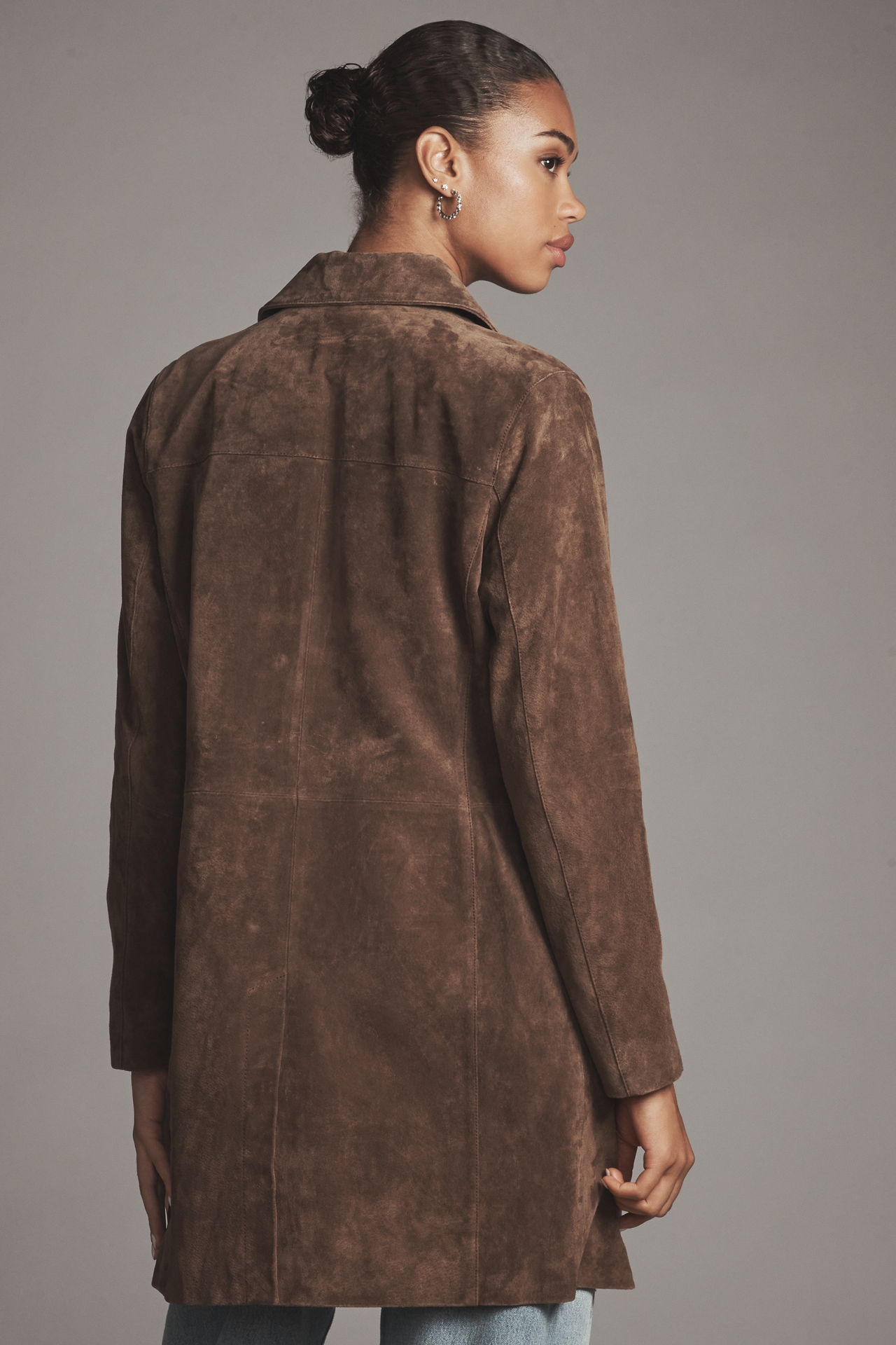BLANKNYC Suede Dirt Bike Trench Coat