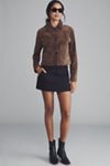 BLANKNYC Black Coffee Crop Suede Jacket