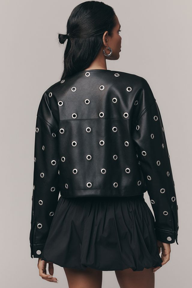 BLANKNYC Faux-Leather Grommet Jacket #2