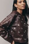 BLANKNYC Faux-Leather Grommet Jacket