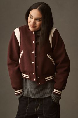 BLANKNYC Smart Move Varsity Bomber Jacket
