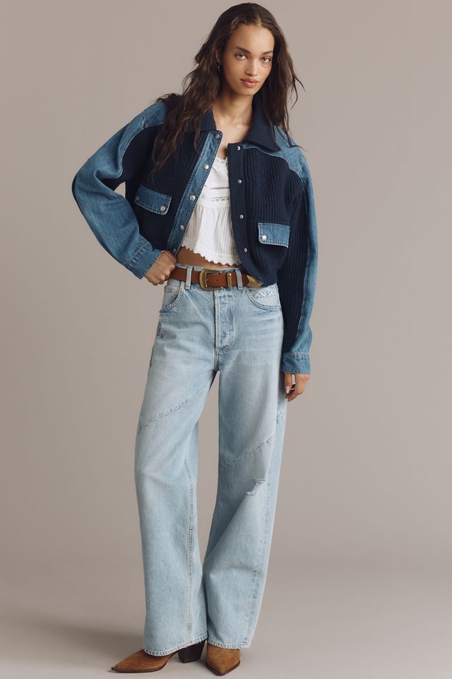 BLANKNYC Moving Up Denim Sweater Jacket #2